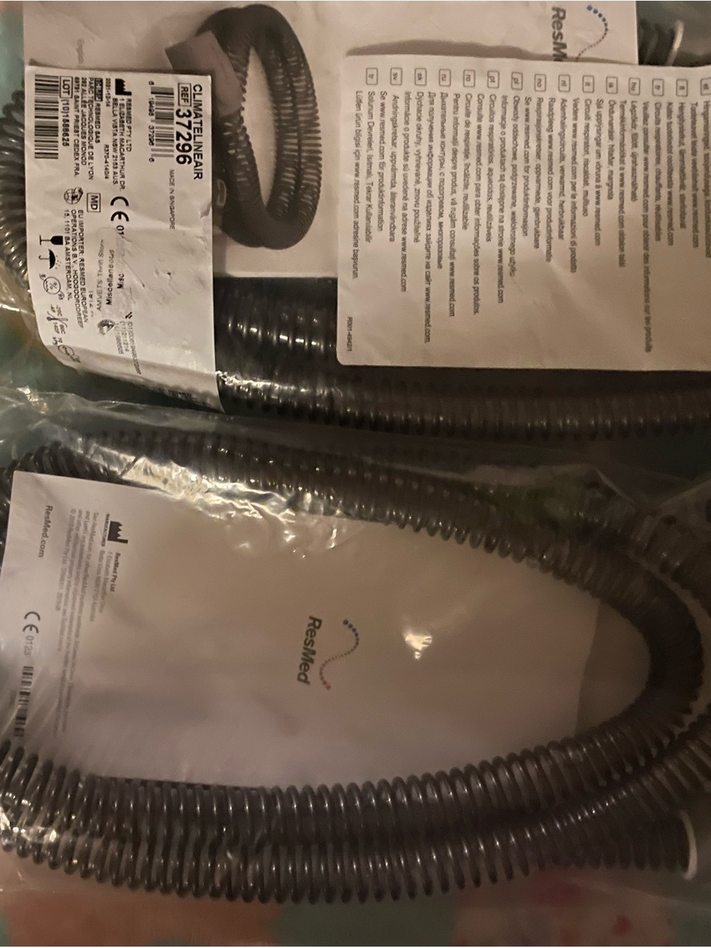 ResMed Black Spiral CPAP Tubing Hose - Picture 3 of 5
